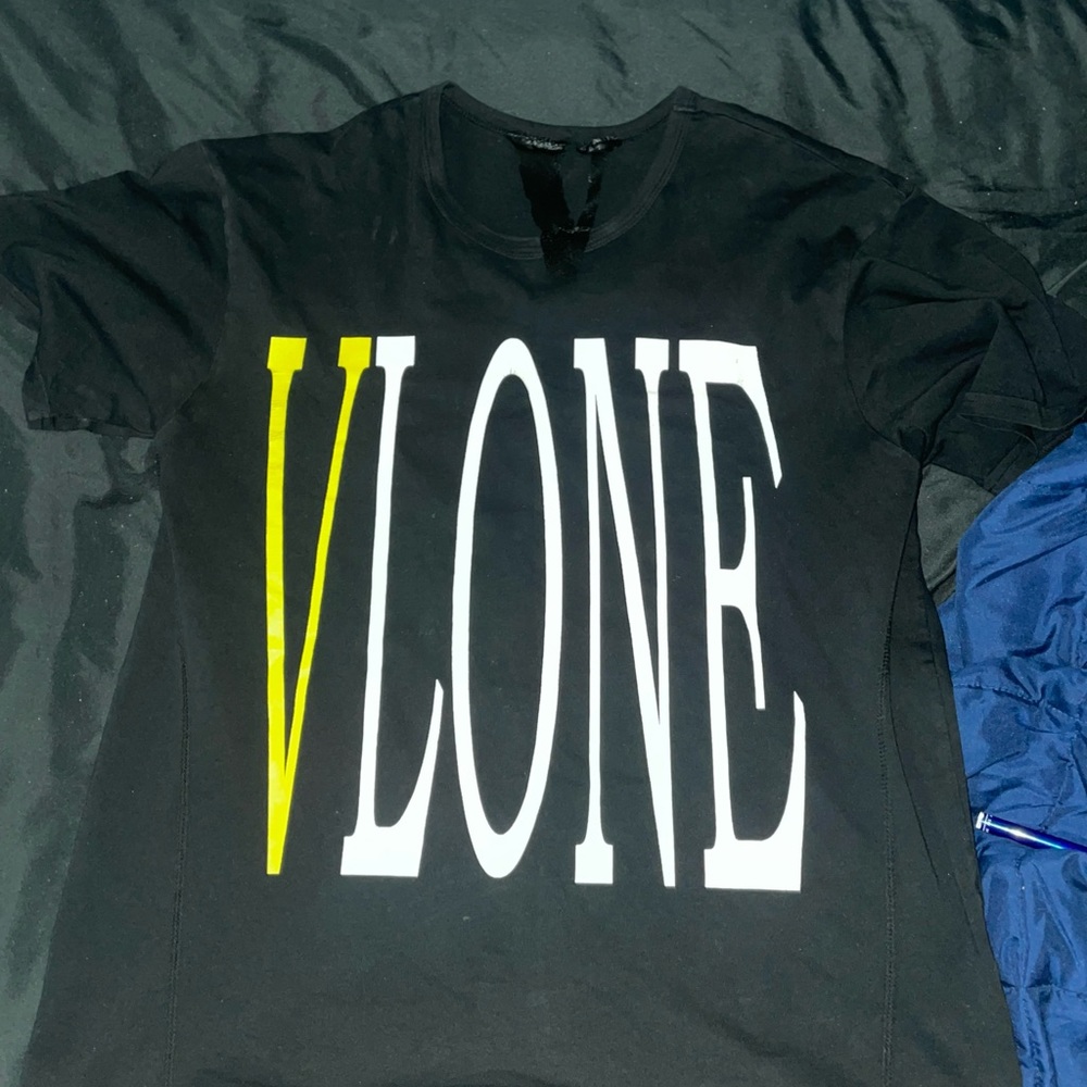Black n Yellow VLONE Tee